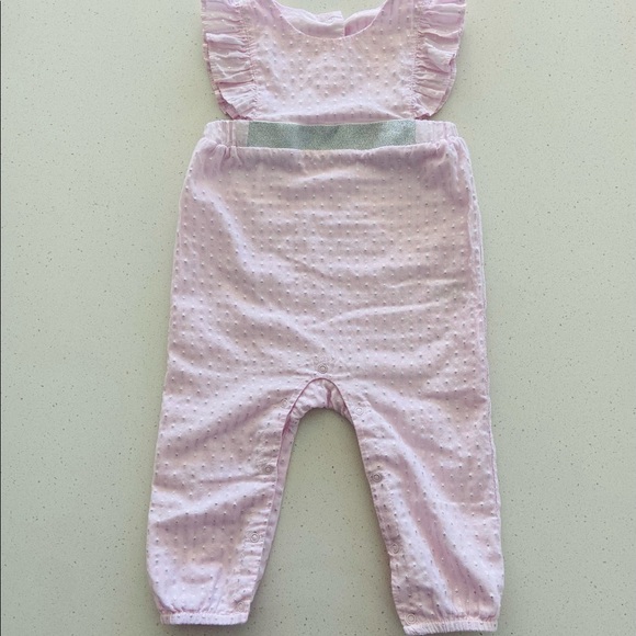 Cat & Jack Light Pink Shimmer Romper Size 12 months - Picture 2 of 9